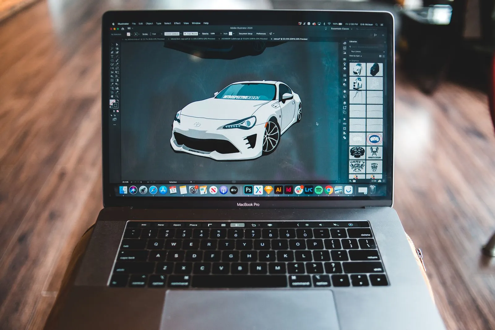 Website on a laptop — digital presence
